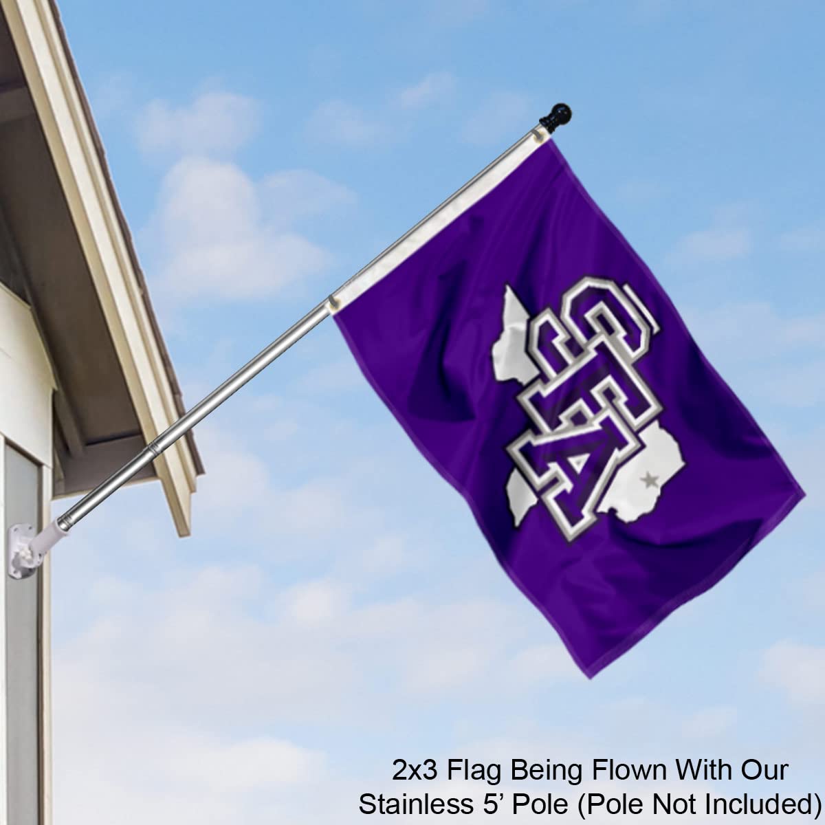 College Flags & Banners Co. Stephen F. Austin Lumberjacks Small 2x3 Foot Flag - Sports Collectibles, Sports Memorabilia, Sports Fan Shop, Sports Gifts