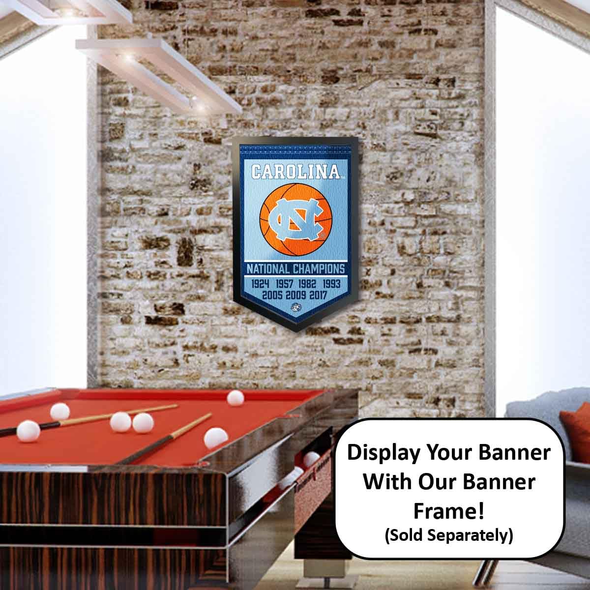 North Carolina Tar Heels Basketball National Champions Banner - Sports Collectibles, Sports Memorabilia, Sports Fan Shop, Sports Gifts