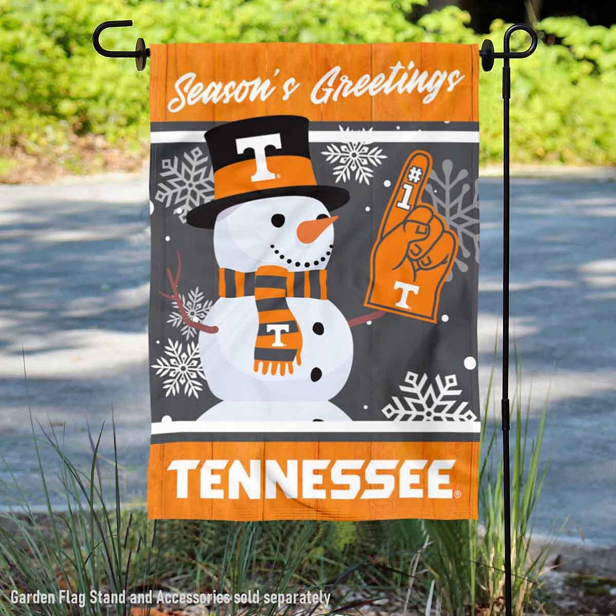 Tennessee Volunteers Holiday Winter Snow Garden Banner Flag - Sports Collectibles, Sports Memorabilia, Sports Fan Shop, Sports Gifts