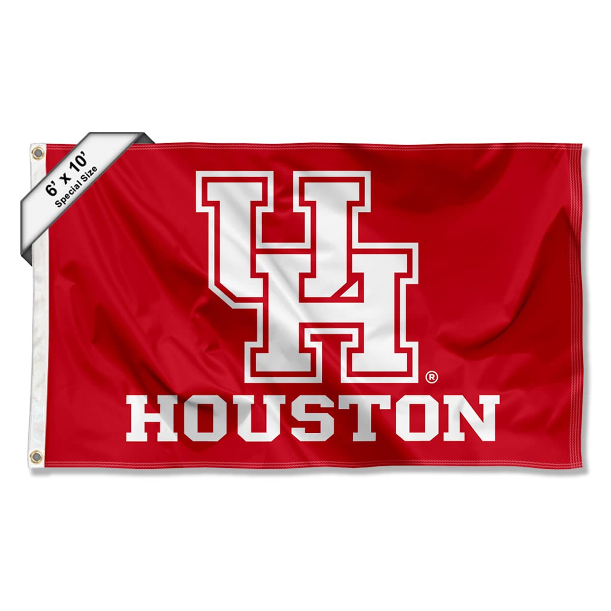 College Flags & Banners Co. University of Houston 6x10 Feet Large Flag - Sports Collectibles, Sports Memorabilia, Sports Fan Shop, Sports Gifts