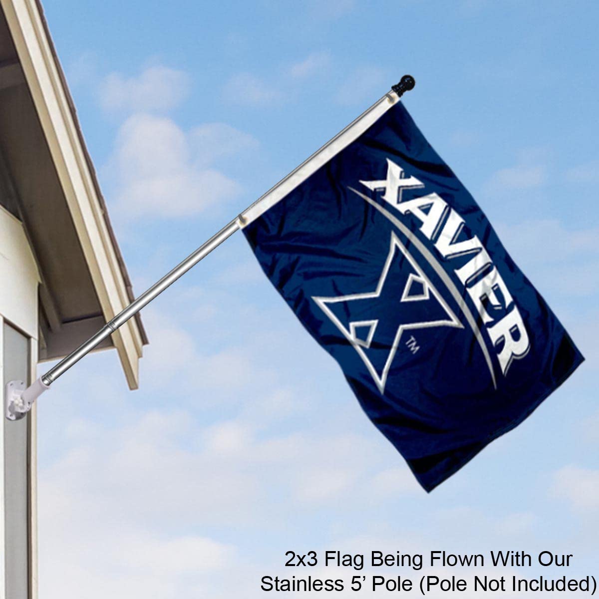 College Flags & Banners Co. Xavier Musketeers 2x3 Foot Flag - Sports Collectibles, Sports Memorabilia, Sports Fan Shop, Sports Gifts