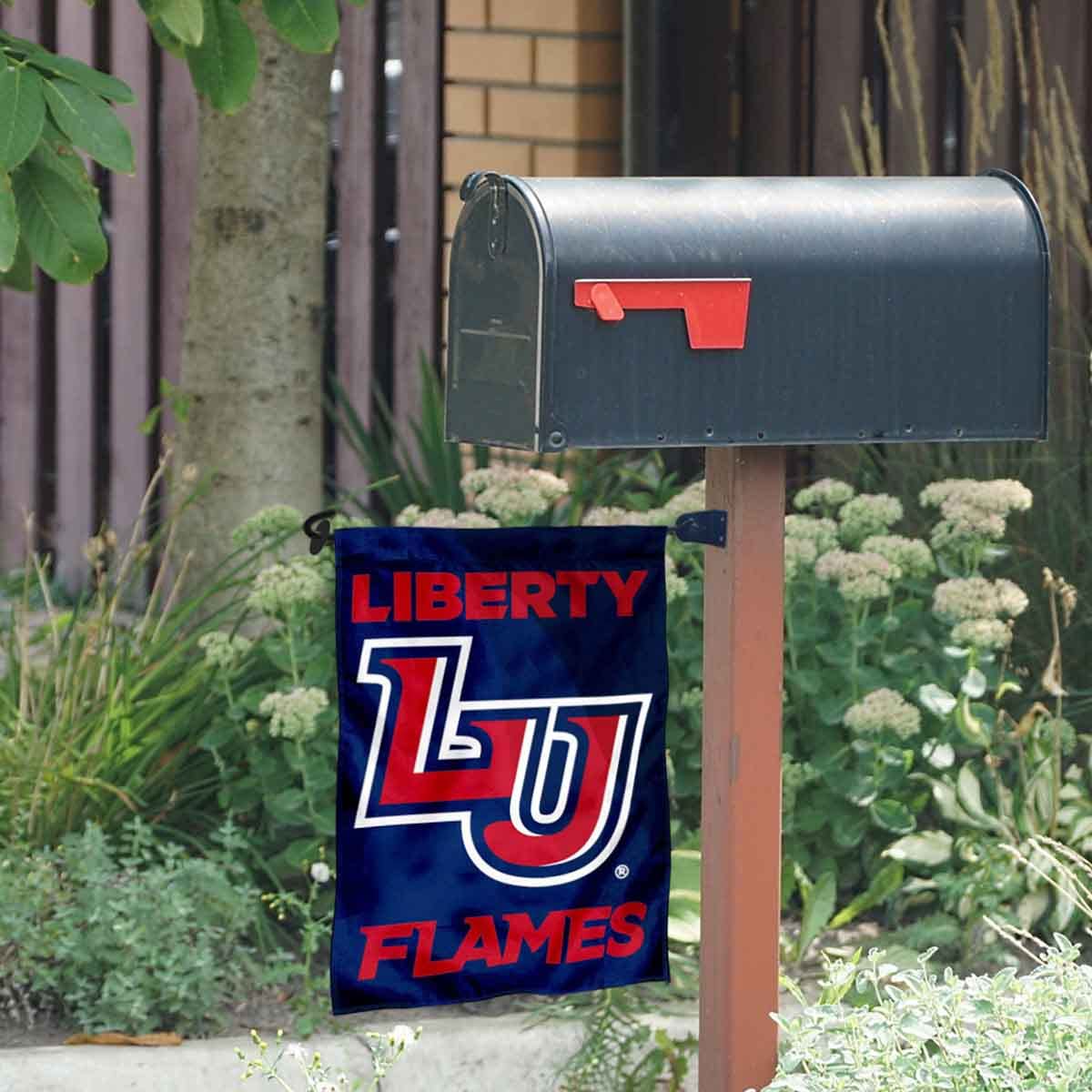 Liberty University Garden Flag and Mailbox Post Pole Mount Holder Set - Sports Collectibles, Sports Memorabilia, Sports Fan Shop, Sports Gifts