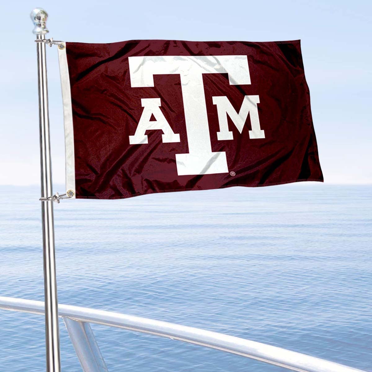 College Flags & Banners Co. Texas A&M Golf Cart and Boat Flag - Sports Collectibles, Sports Memorabilia, Sports Fan Shop, Sports Gifts
