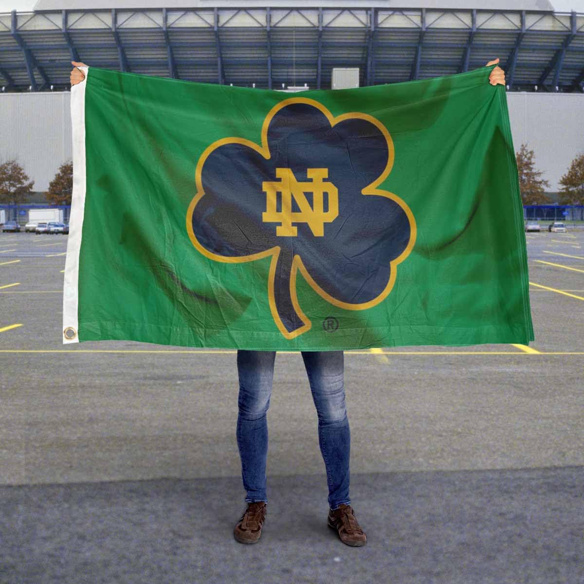 WinCraft Irish Shamrock 3x5 Banner Flag - Sports Collectibles, Sports Memorabilia, Sports Fan Shop, Sports Gifts