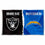 WinCraft Raiders and Chargers House Divided Flag Rivalry Banner - Sports Collectibles, Sports Memorabilia, Sports Fan Shop, Sports Gifts