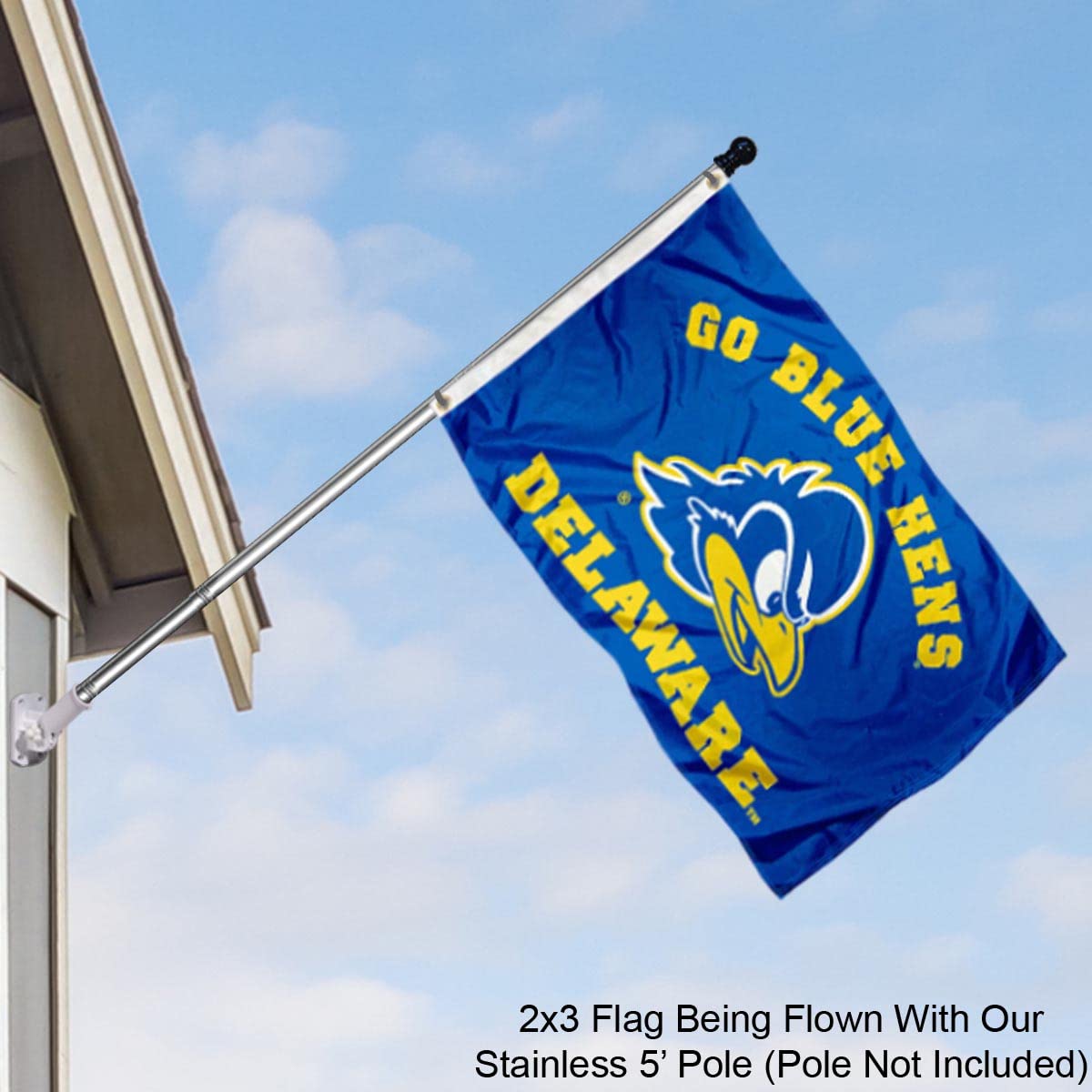 College Flags & Banners Co. Delaware Blue Hens 2x3 Foot Flag - Sports Collectibles, Sports Memorabilia, Sports Fan Shop, Sports Gifts