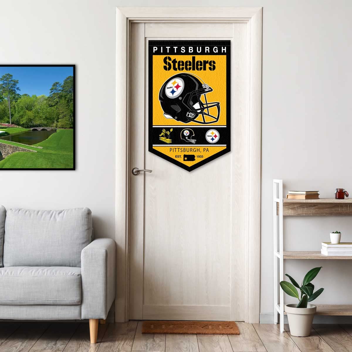 WinCraft Pittsburgh Steelers Heritage History Banner Pennant - Sports Collectibles, Sports Memorabilia, Sports Fan Shop, Sports Gifts