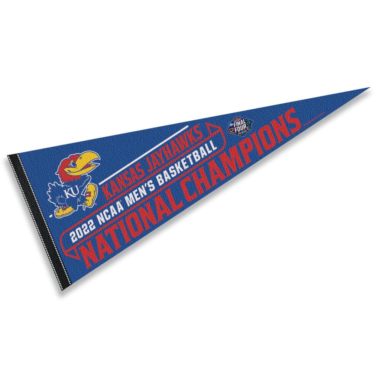 WinCraft Kansas KU Jayhawks Pennant 2022 Basketball National Champions Banner - Sports Collectibles, Sports Memorabilia, Sports Fan Shop, Sports Gifts