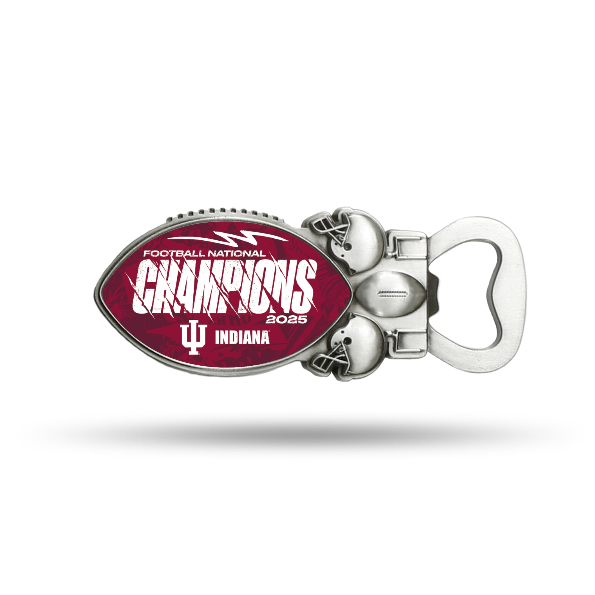 Rico Industries NCAA Indiana Hoosiers 2026 Football National Champions Magnetic Bottle Opener, Stainless Steel, Strong Magnet to Display on Fridge - Sports Gifts, Sports Memorabilia, Sports Collectibles, Fan Shop