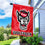 College Flags & Banners Co. North Carolina State University House Flag with Flag Pole Set - Sports Collectibles, Sports Memorabilia, Sports Fan Shop, Sports Gifts