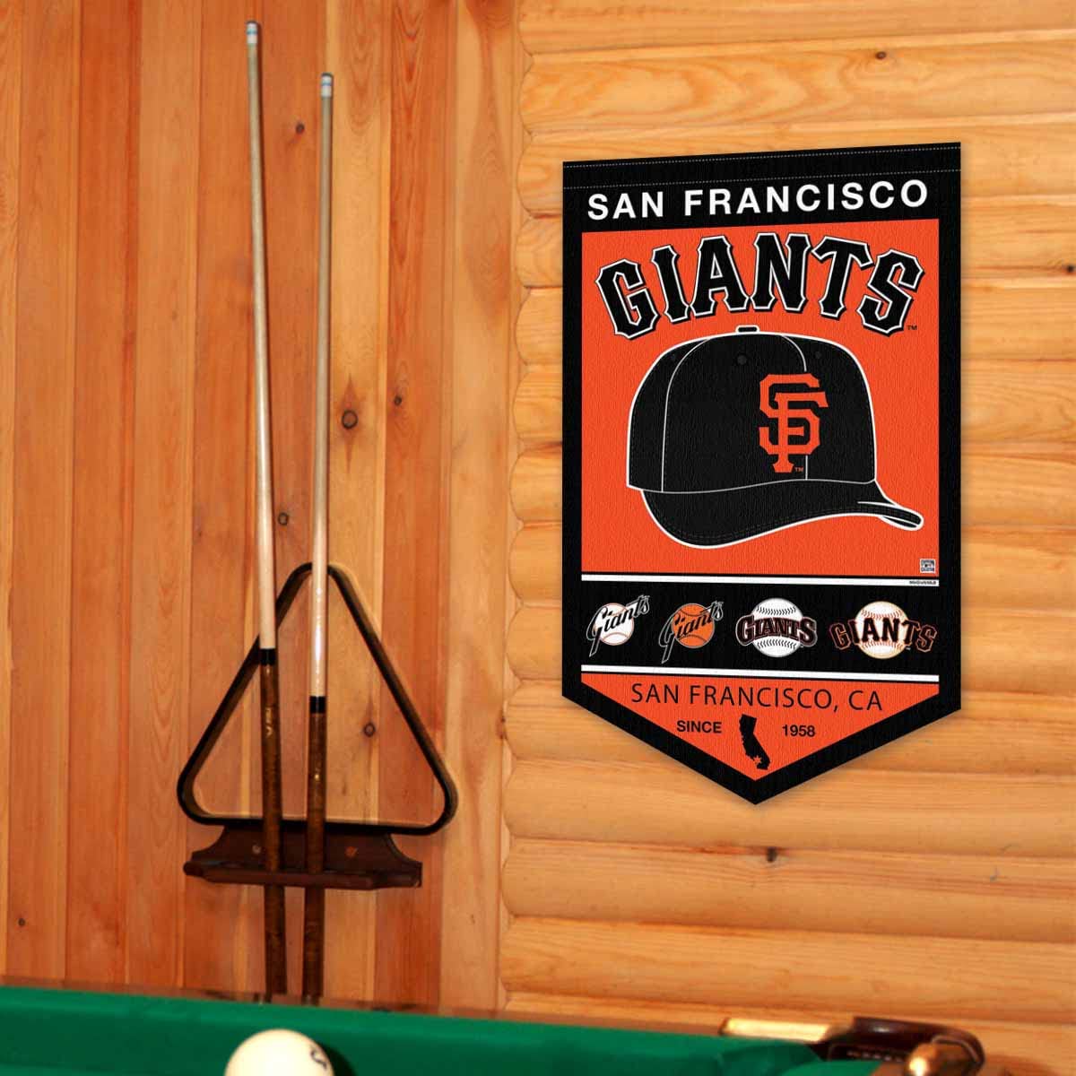 WinCraft San Francisco Giants Heritage History Banner Pennant - Sports Collectibles, Sports Memorabilia, Sports Fan Shop, Sports Gifts