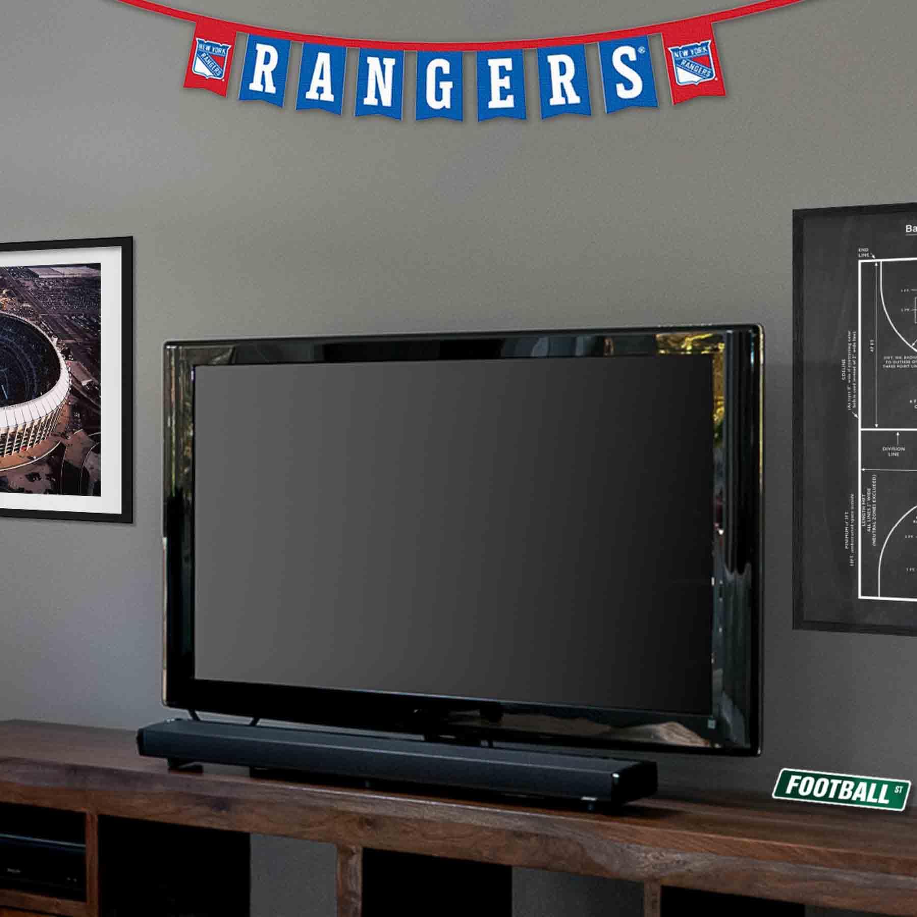 WinCraft New York Rangers Banner String Pennant Flags - Sports Collectibles, Sports Memorabilia, Sports Fan Shop, Sports Gifts