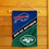 WinCraft House Divided Bills and Jets Double Sided Garden Flag - Sports Collectibles, Sports Memorabilia, Sports Fan Shop, Sports Gifts