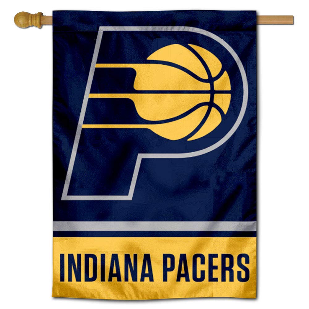 WinCraft Indiana Pacers Double Sided House Banner Flag - Sports Collectibles, Sports Memorabilia, Sports Fan Shop, Sports Gifts