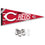 Cincinnati Reds Pennant Banner and Wall Tack Pads - Sports Collectibles, Sports Memorabilia, Sports Fan Shop, Sports Gifts