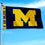 College Flags & Banners Co. Michigan Team University Wolverines Printed Header 3x5 Foot Banner Flag - Sports Collectibles, Sports Memorabilia, Sports Fan Shop, Sports Gifts