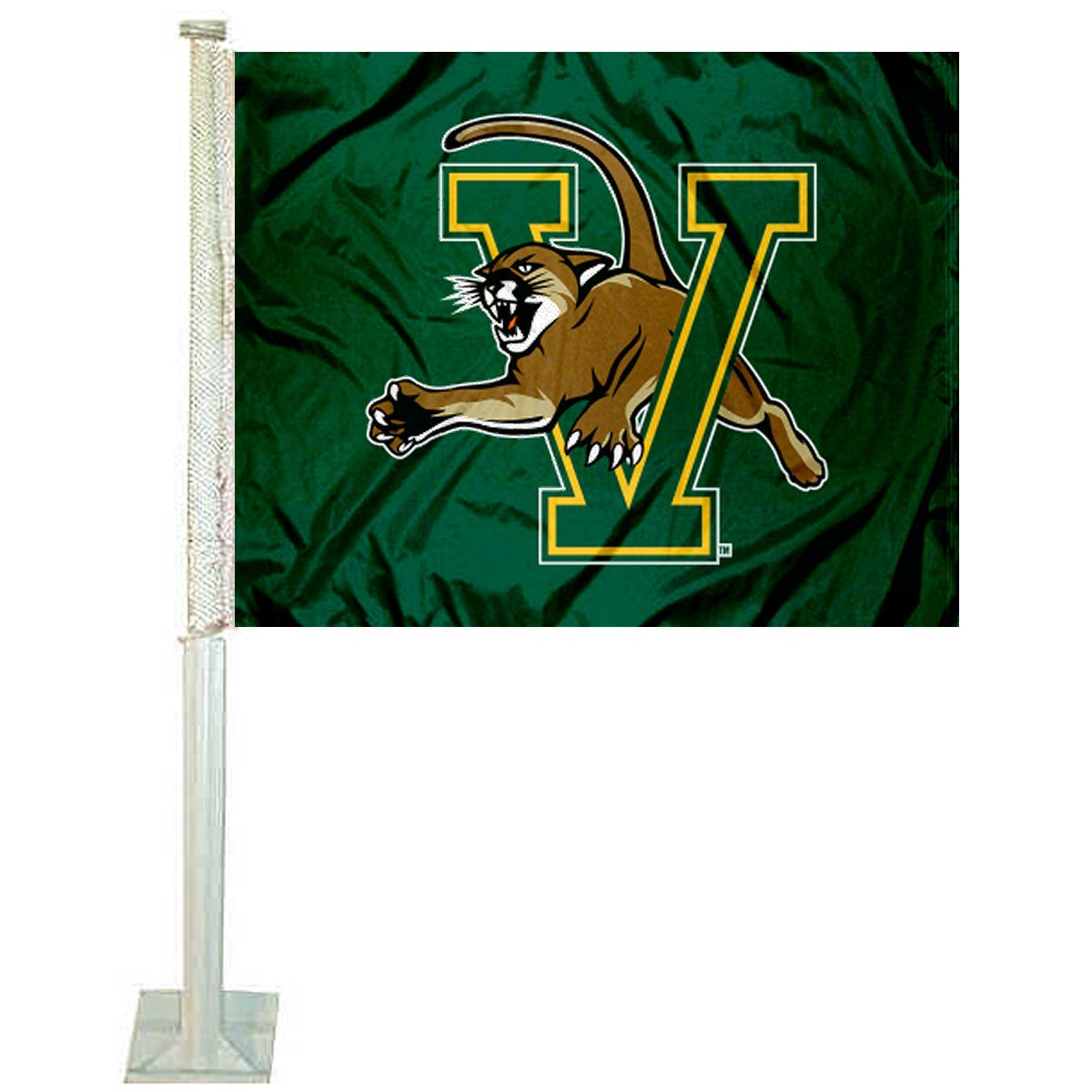College Flags & Banners Co. Vermont Catamounts Car Flag - Sports Collectibles, Sports Memorabilia, Sports Fan Shop, Sports Gifts