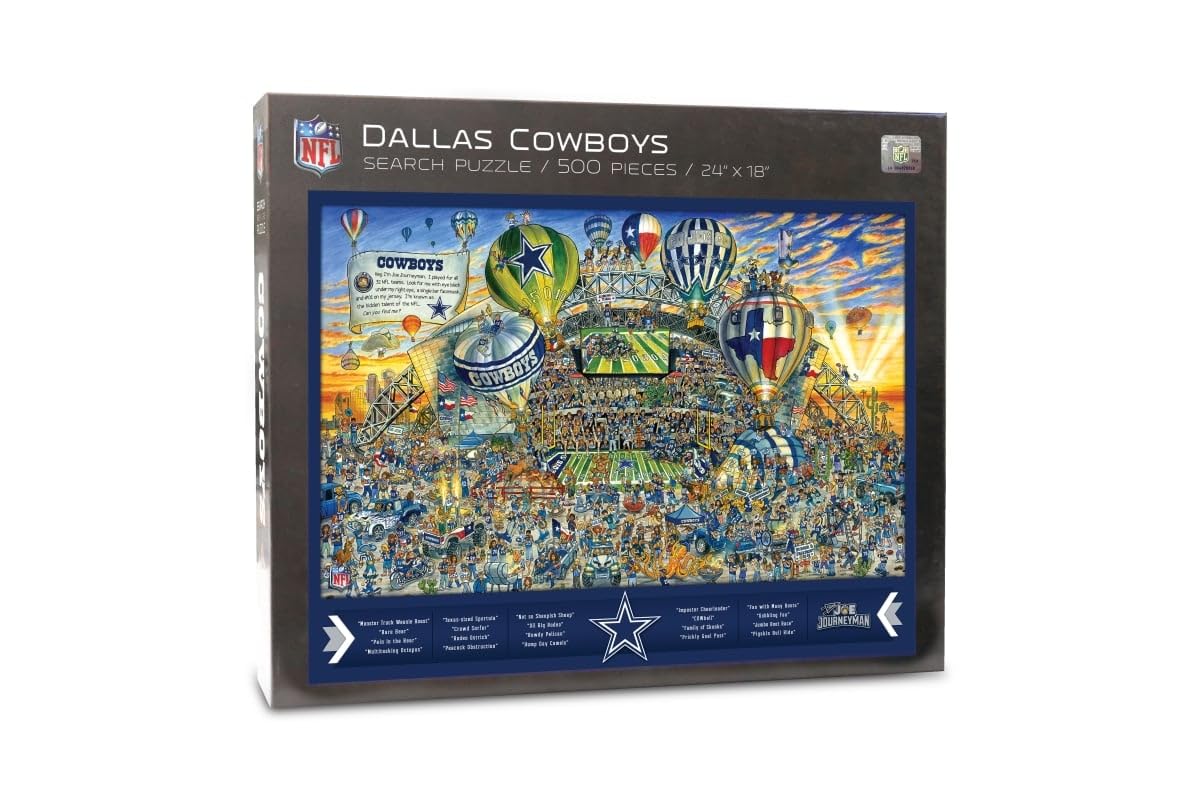 YouTheFan NFL Joe Journeyman 18'' x 24'' 500-Piece Team Puzzle - Sports Collectibles, Sports Memorabilia, Sports Fan Shop, Sports Gifts