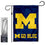 Michigan Team University Wolverines Go Blue Garden Banner Flag with Stand Pole Holder - Sports Collectibles, Sports Memorabilia, Sports Fan Shop, Sports Gifts