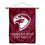Fairmont State Fighting Falcons Double Sided House Flag and Wood Banner Pole Set - Sports Collectibles, Sports Memorabilia, Sports Fan Shop, Sports Gifts