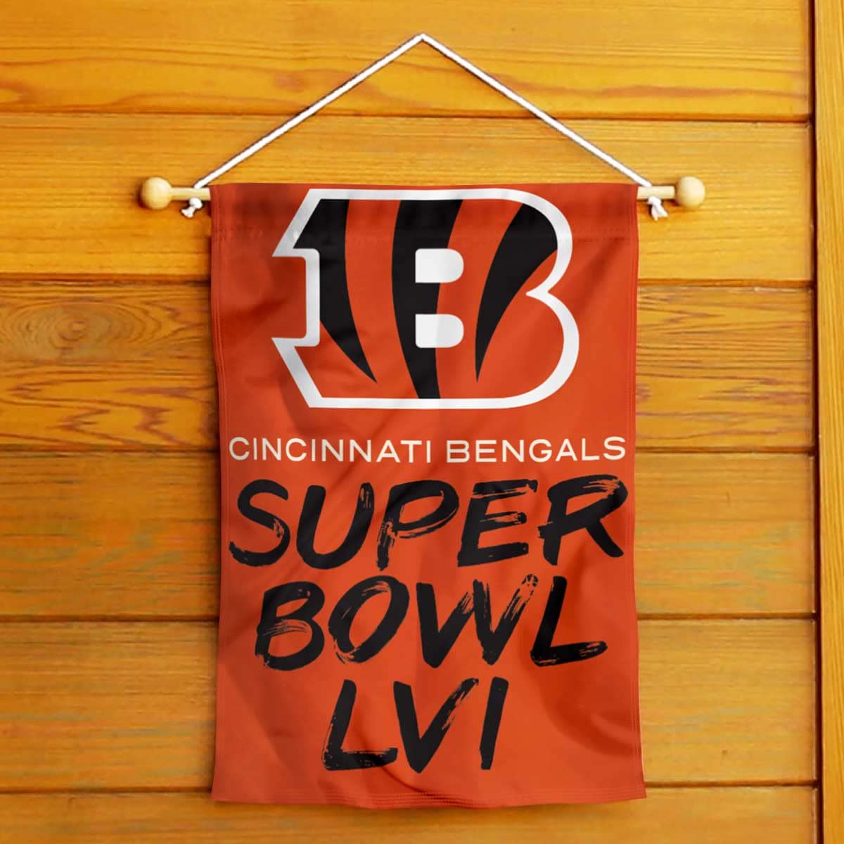 Cincinnati Bengals AFC Champions Super Bowl LVI Double Sided Garden Banner Flag - Sports Collectibles, Sports Memorabilia, Sports Fan Shop, Sports Gifts