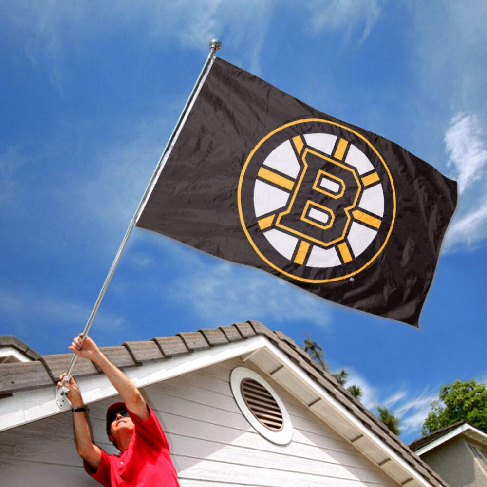 WinCraft Boston Bruins Applique and Embroidery Flag - Sports Collectibles, Sports Memorabilia, Sports Fan Shop, Sports Gifts