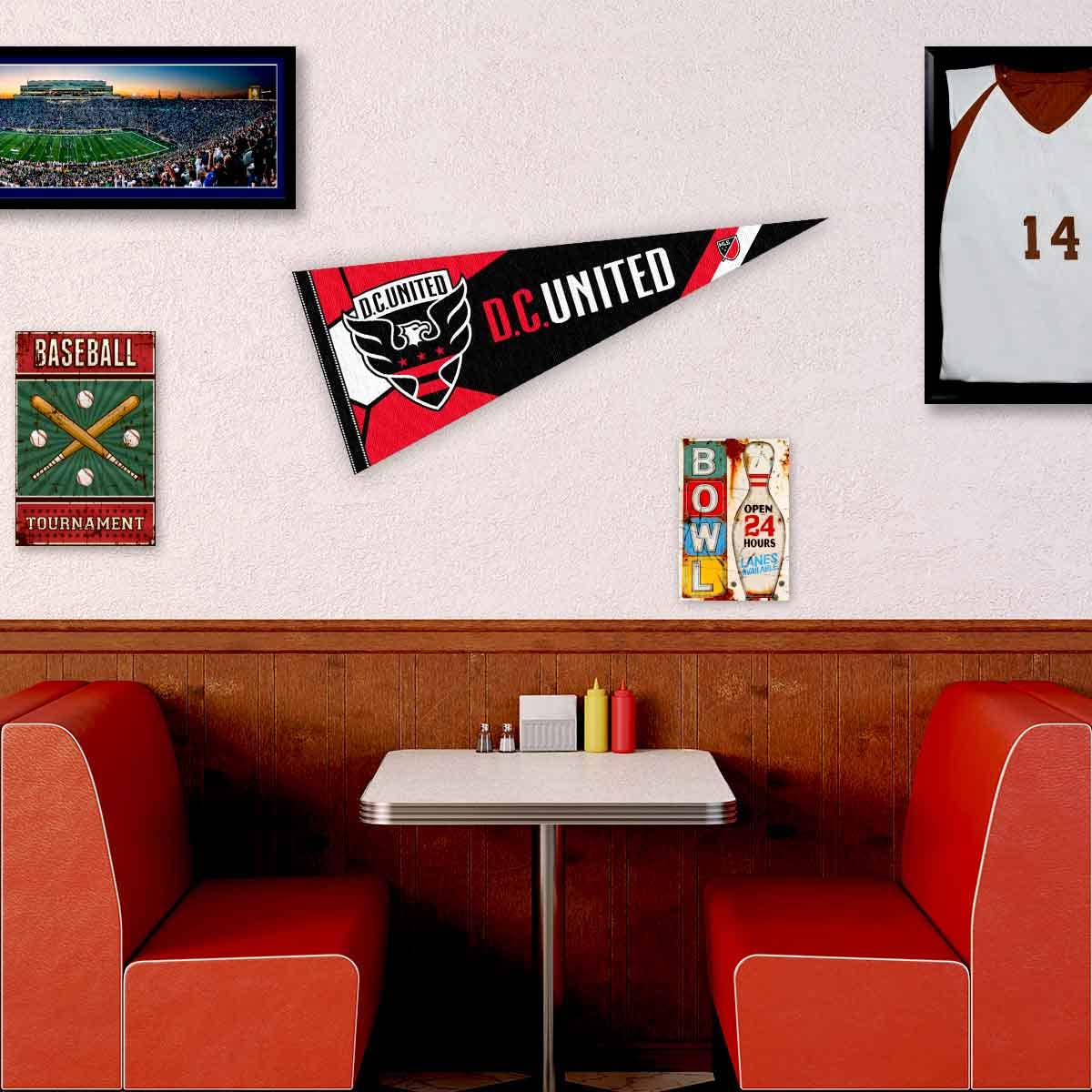 WinCraft Washington DC United Pennant Flag Banner - Sports Collectibles, Sports Memorabilia, Sports Fan Shop, Sports Gifts