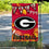 College Flags & Banners Co. Georgia Bulldogs Fall Leaves Football Season Garden Yard Flag - Sports Collectibles, Sports Memorabilia, Sports Fan Shop, Sports Gifts