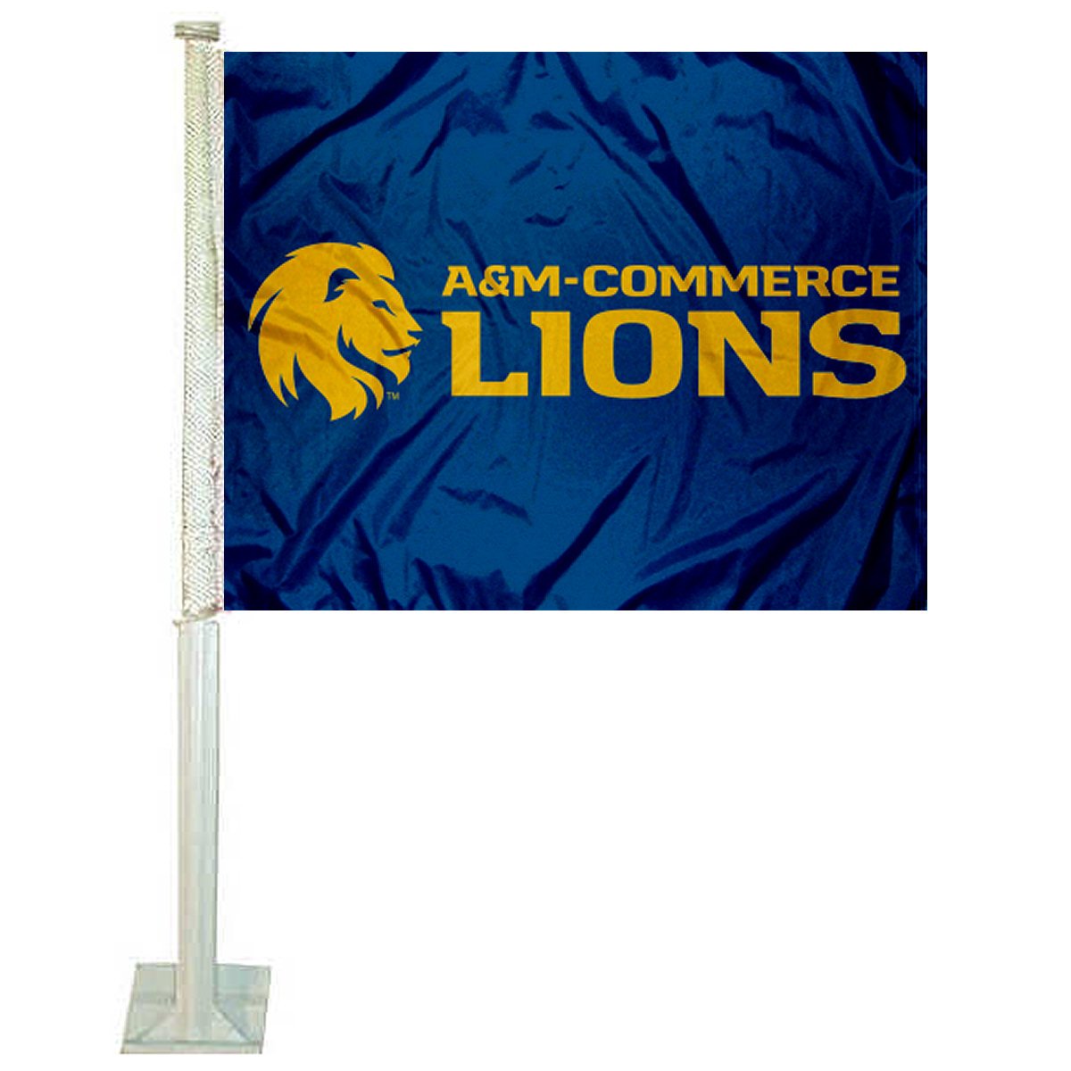 Texas A&M Commerce Lions Wordmark Car Flag - Sports Collectibles, Sports Memorabilia, Sports Fan Shop, Sports Gifts