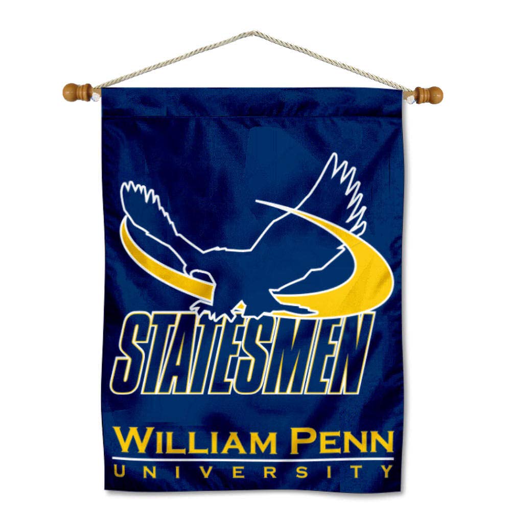 College Flags & Banners Co. William Penn University House Flag and Wood Banner Pole Set - Sports Collectibles, Sports Memorabilia, Sports Fan Shop, Sports Gifts