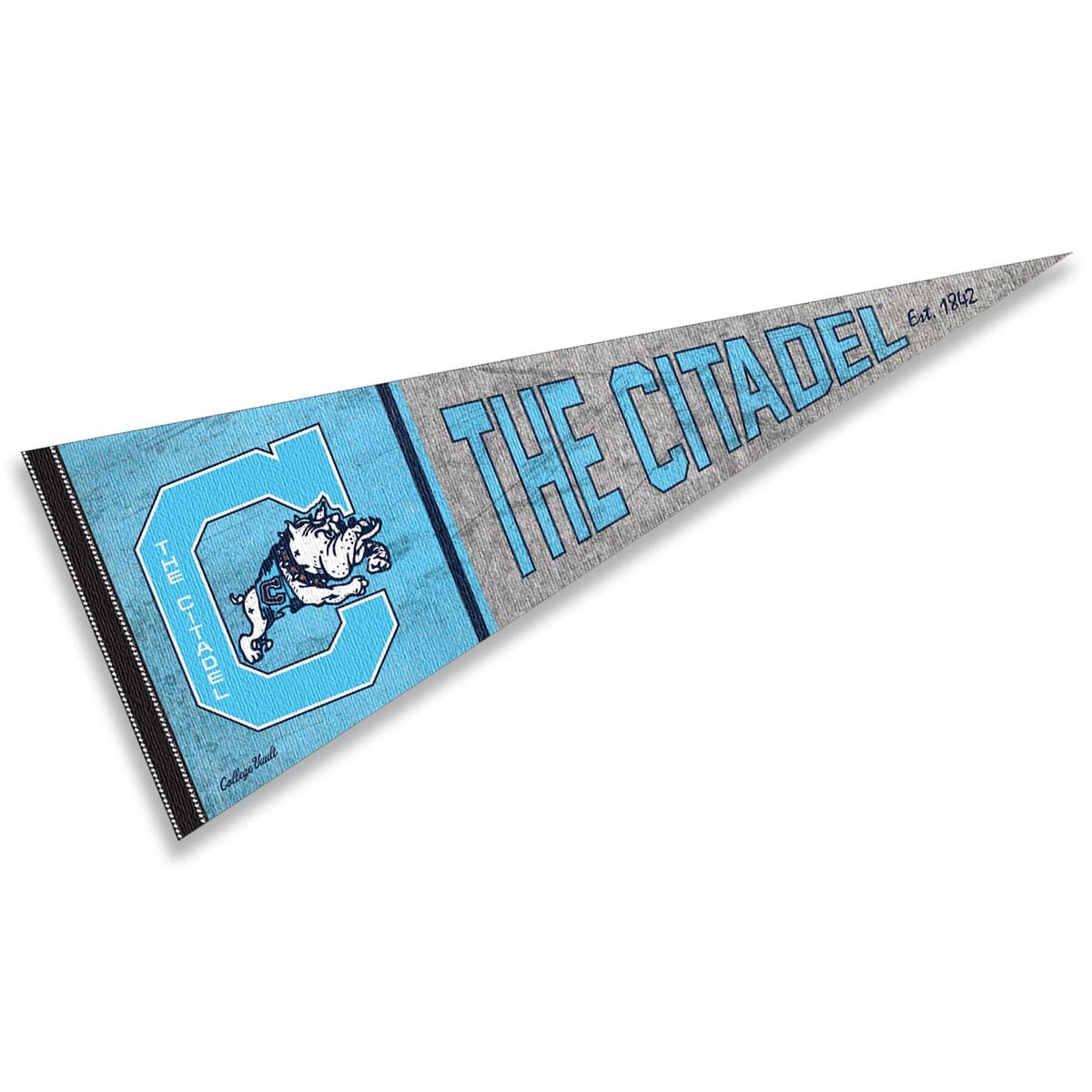 Citadel Bulldogs Pennant Throwback Vintage Banner - Sports Collectibles, Sports Memorabilia, Sports Fan Shop, Sports Gifts