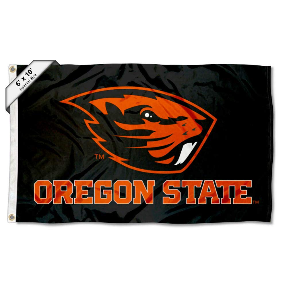 College Flags & Banners Co. Oregon State Beavers 6x10 Feet Black Flag - Sports Collectibles, Sports Memorabilia, Sports Fan Shop, Sports Gifts