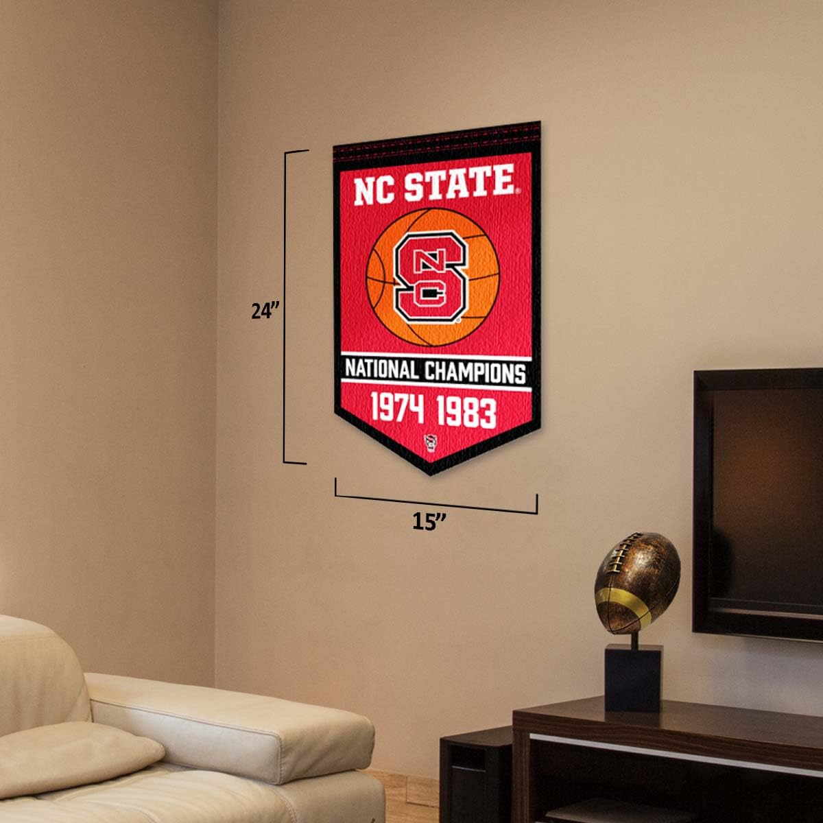 North Carolina State Wolfpack Basketball National Champions Banner - Sports Collectibles, Sports Memorabilia, Sports Fan Shop, Sports Gifts