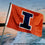College Flags & Banners Co. Illinois Fighting Illini Small 2x3 Foot Flag - Sports Collectibles, Sports Memorabilia, Sports Fan Shop, Sports Gifts