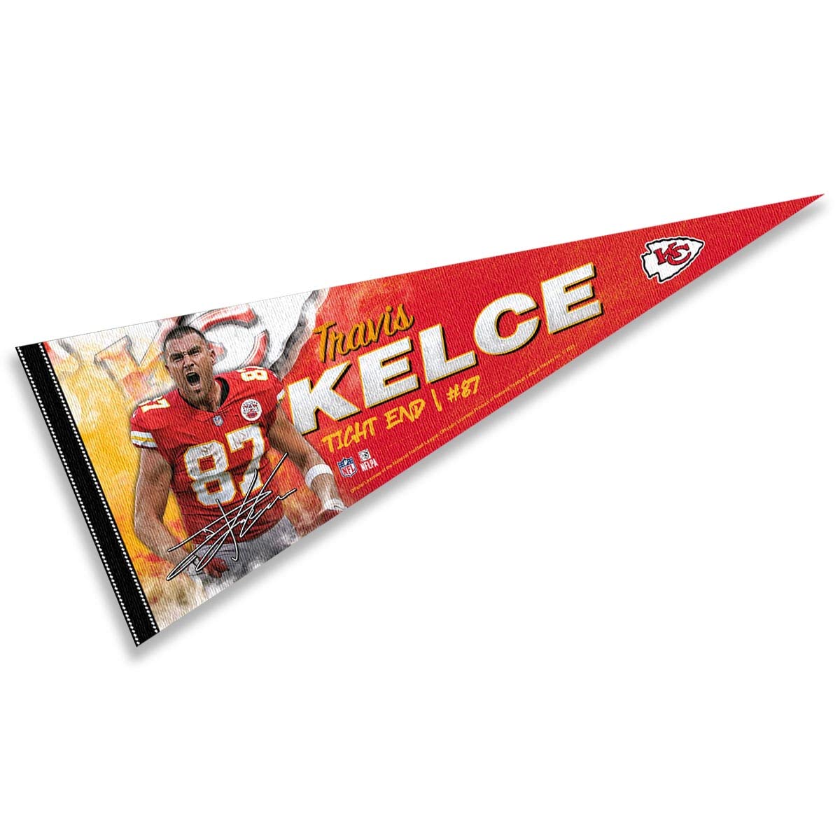 WinCraft Kansas City Chiefs Kelsey Pennant Banner Flag - Sports Collectibles, Sports Memorabilia, Sports Fan Shop, Sports Gifts