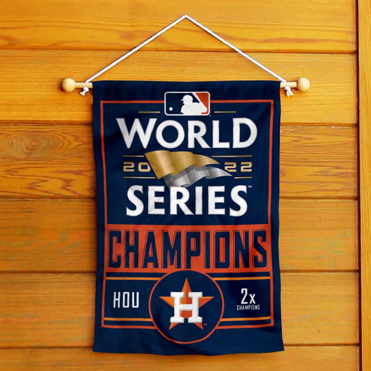 WinCraft Houston Astros 2022 World Champions Double Sided Garden Flag - Sports Collectibles, Sports Memorabilia, Sports Fan Shop, Sports Gifts