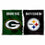 WinCraft Packers and Steelers House Divided Flag Rivalry Banner - Sports Collectibles, Sports Memorabilia, Sports Fan Shop, Sports Gifts