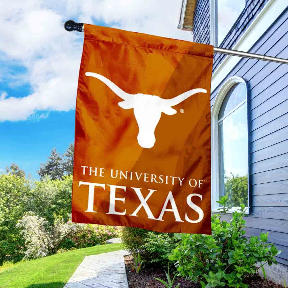 College Flags & Banners Co. Texas UT Longhorns Banner Flag with Flag Pole Set - Sports Collectibles, Sports Memorabilia, Sports Fan Shop, Sports Gifts