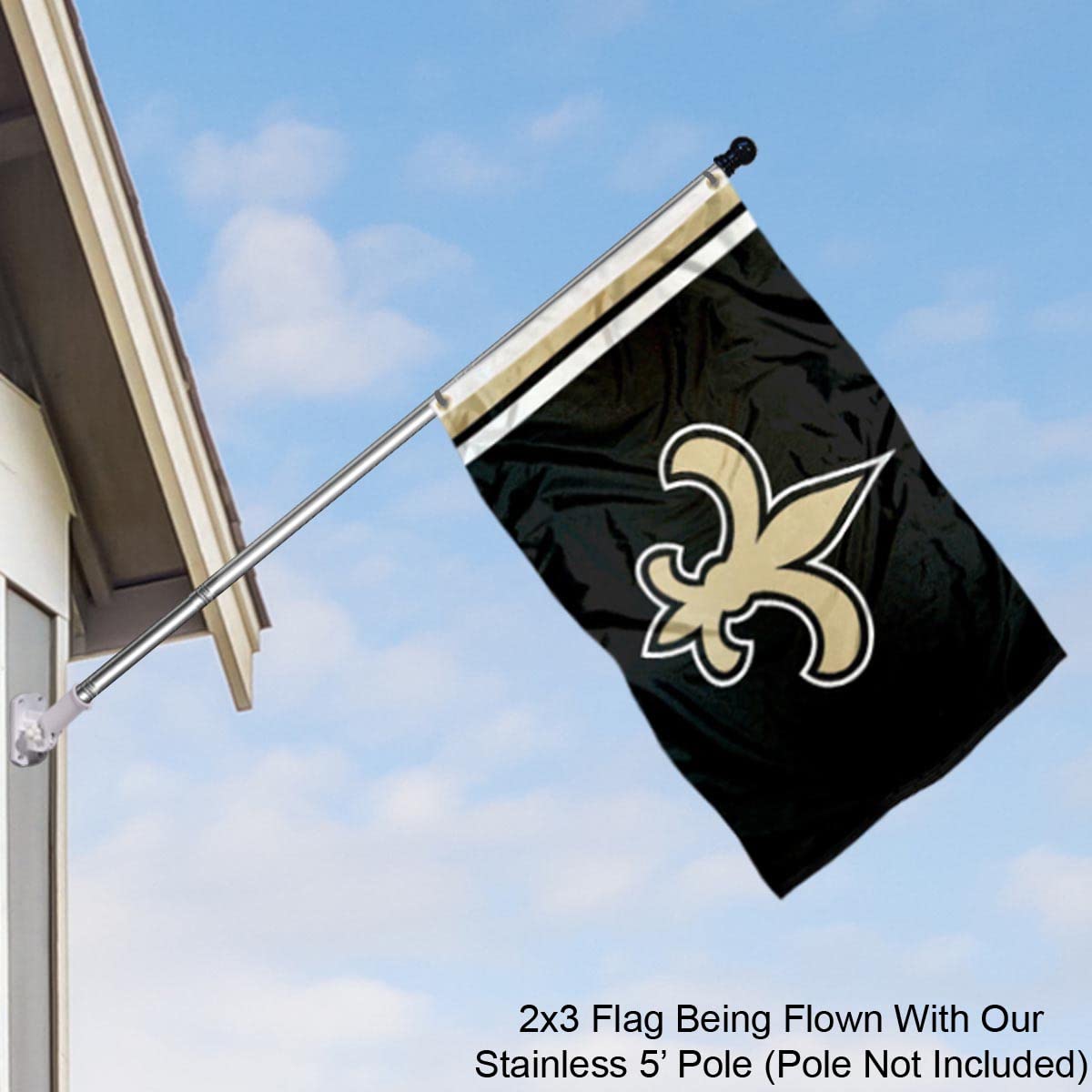 WinCraft New Orleans Saints 2x3 Feet Flag - Sports Collectibles, Sports Memorabilia, Sports Fan Shop, Sports Gifts
