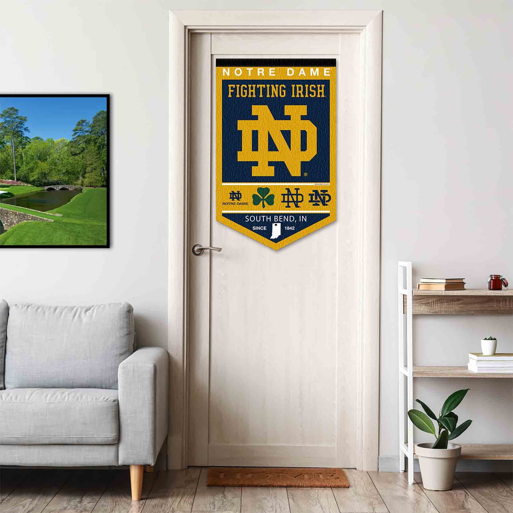College Flags & Banners Co. Irish Heritage History Banner Pennant - Sports Collectibles, Sports Memorabilia, Sports Fan Shop, Sports Gifts