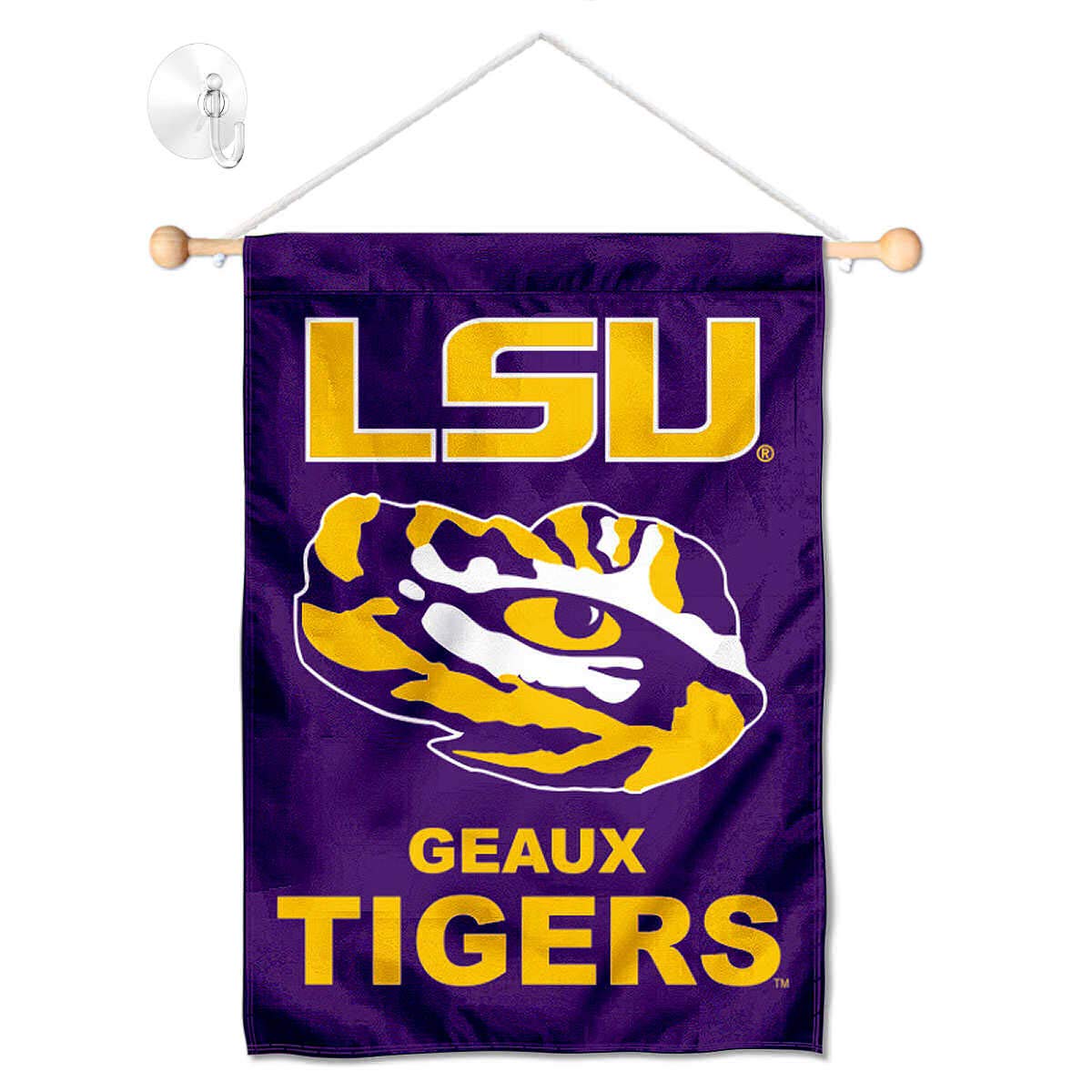 Louisiana State LSU Tigers Geaux Banner for Windows Doors and Walls - Sports Collectibles, Sports Memorabilia, Sports Fan Shop, Sports Gifts