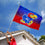 College Flags & Banners Co. Kansas Jayhawks Gradient Ombre Flag and USA 3x5 Flag Set - Sports Collectibles, Sports Memorabilia, Sports Fan Shop, Sports Gifts