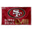 WinCraft San Francisco 49ers 2024 Super Bowl Bound and NFC Champions Flag Outdoor Indoor 3x5 Foot Banner - Sports Collectibles, Sports Memorabilia, Sports Fan Shop, Sports Gifts