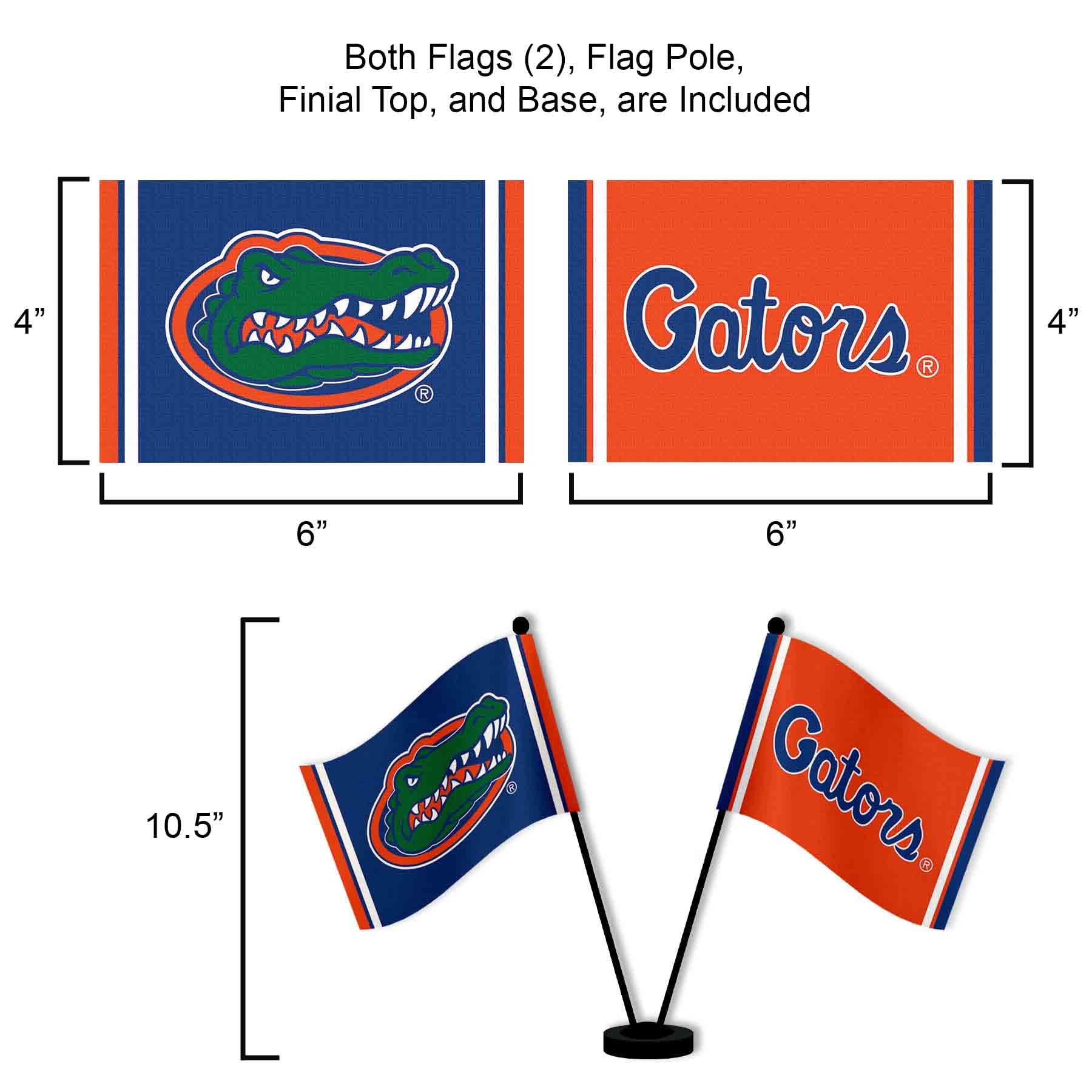 WinCraft Florida Gators Desk and Table Top Flags - Sports Collectibles, Sports Memorabilia, Sports Fan Shop, Sports Gifts