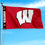 College Flags & Banners Co. Wisconsin Badgers Printed Header 3x5 Foot Banner Flag - Sports Collectibles, Sports Memorabilia, Sports Fan Shop, Sports Gifts