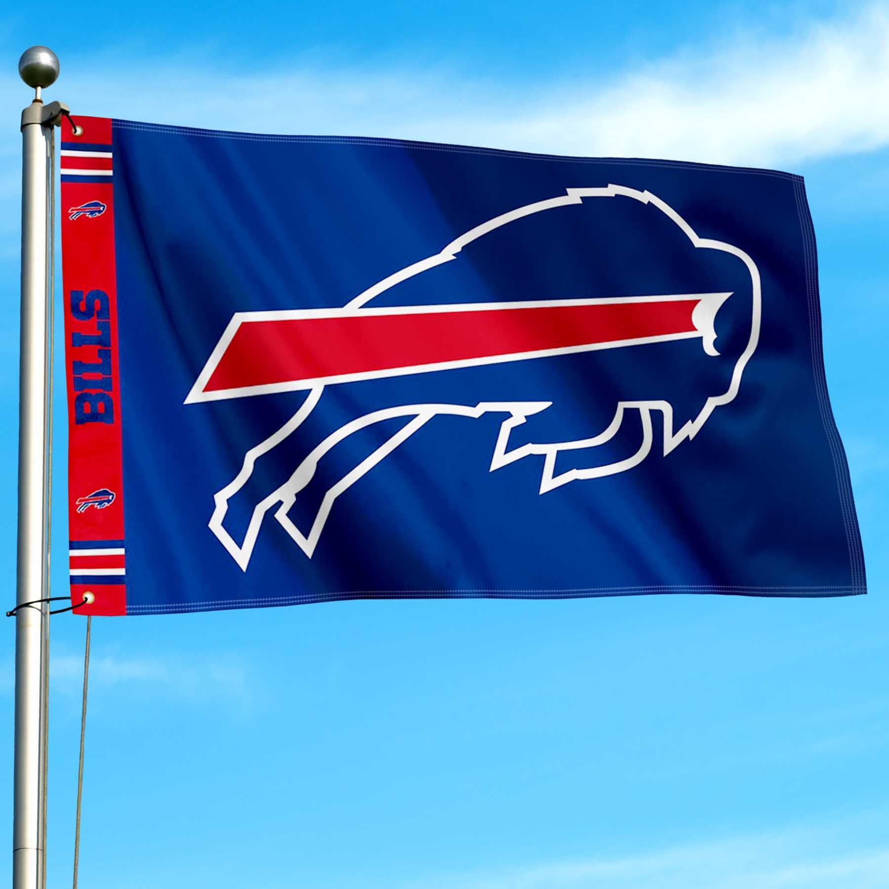 WinCraft Buffalo Bills Printed Header 3x5 Foot Banner Flag - Sports Collectibles, Sports Memorabilia, Sports Fan Shop, Sports Gifts