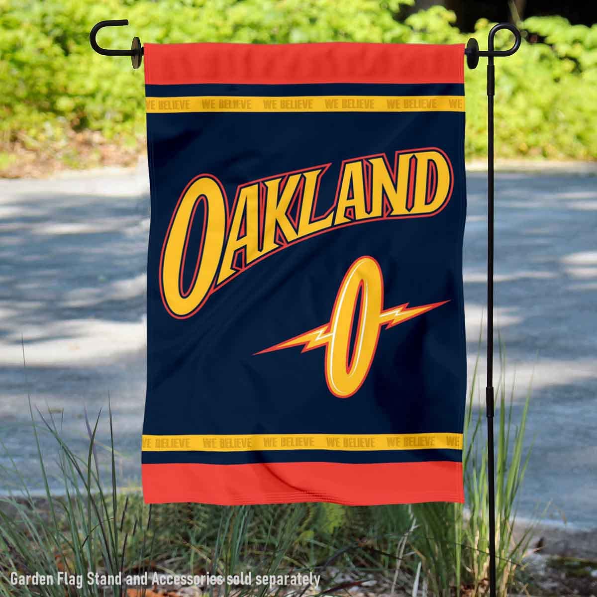 WinCraft Golden State Warriors City Edition Double Sided Garden Flag - Sports Collectibles, Sports Memorabilia, Sports Fan Shop, Sports Gifts