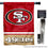 WinCraft 49ers Banner House Flag and 5 Foot Flagpole Set - Sports Collectibles, Sports Memorabilia, Sports Fan Shop, Sports Gifts