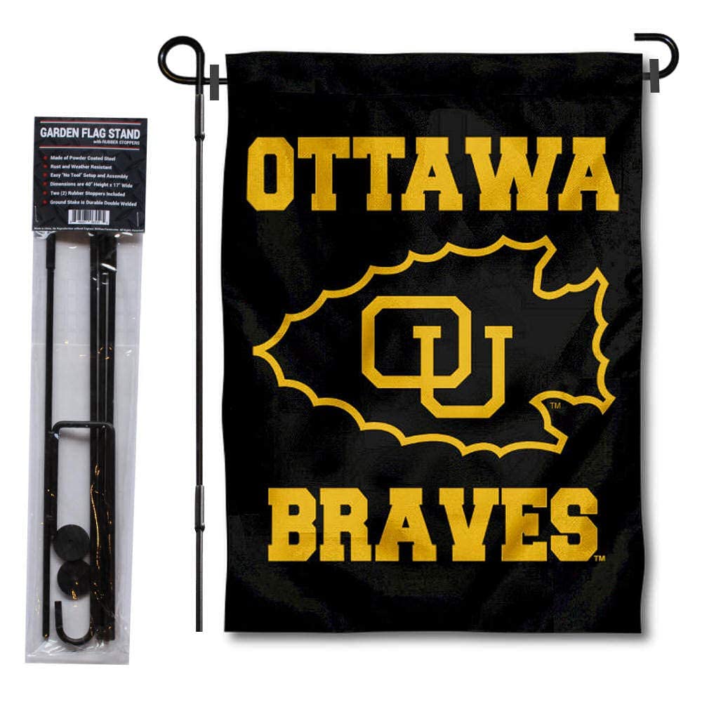 College Flags & Banners Co. OU Braves Garden Flag and Flag Stand Pole Holder Set - Sports Collectibles, Sports Memorabilia, Sports Fan Shop, Sports Gifts