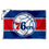 WinCraft Philadelphia 76ers Small 2x3 Foot Banner Flag - Sports Collectibles, Sports Memorabilia, Sports Fan Shop, Sports Gifts